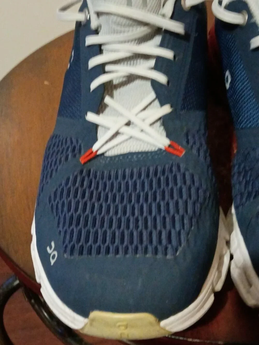 On Cloud Cloudflyer Mens Running Shoe 10.5 Blue Rust Sneaker Swiss Engineering - Picture 12 of 14